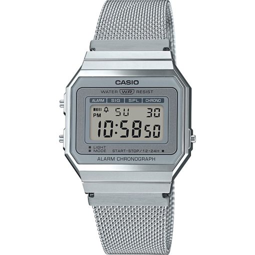 Casio A700WEM-7AEF vintage digitale maglia milano acciaio