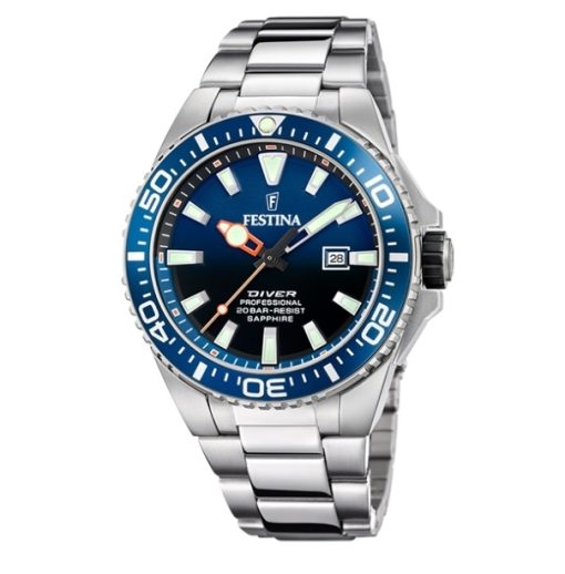 Festina F20663-1 Diver acciaio blu da uomo