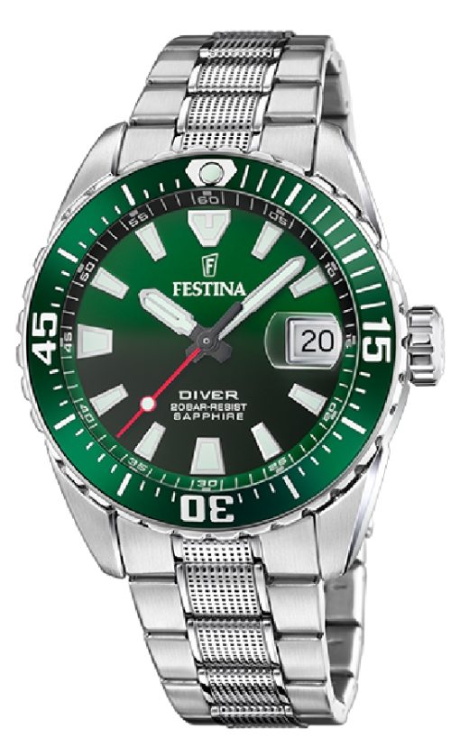 Festina F20669-2 The originals diver acciaio verde uomo