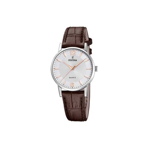 Festina F20691-2 Clasico pelle marrone solo tempo donna
