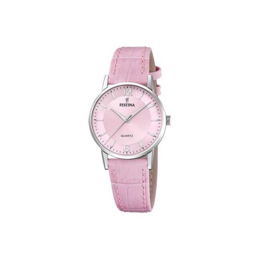 Festina F20691-3 Clasico pelle rosa solo tempo donna