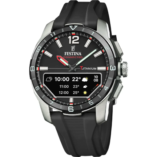Festina F23000-4 Smartwatch Titanium Hybrid Connected Bluetooth con chiamata nero