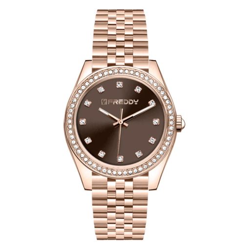 Freddy FW-016 Joy bicolore ramato e bronzo con pietre donna