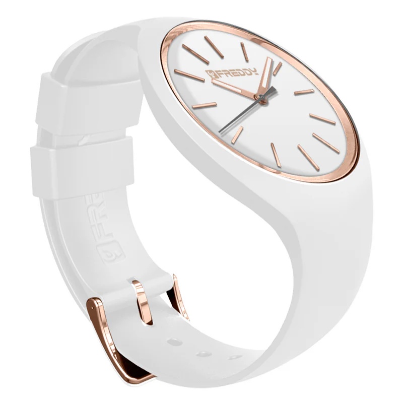 Freddy FW-044 Rhythm bianco silicone e dorato donna