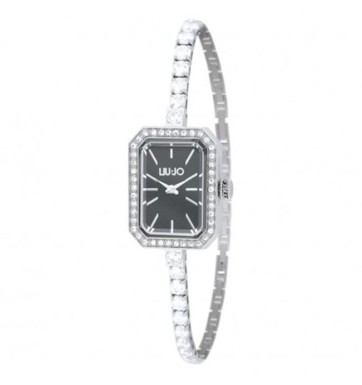 Liu Jo TLJ2327 Claire cassa 20x26 rettangolare nero con bracciale brillantini