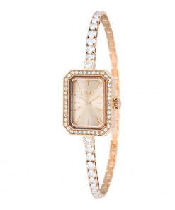 Liu Jo TLJ2329 Claire cassa 20x26 rettangolare ramato con bracciale brillantini