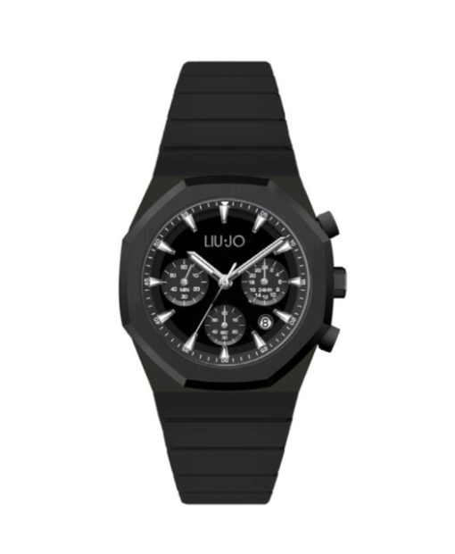 Liu Jo TLJ2377 Yacht Crono silicone nero cassa ottagonale nera uomo