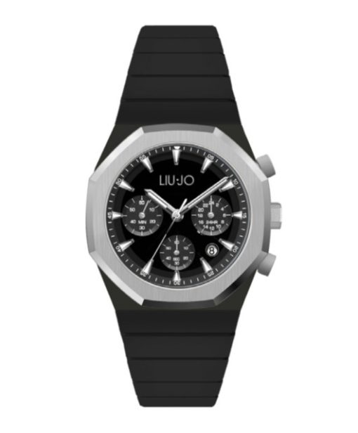Liu Jo TLJ2378 Yacht Crono silicone nero cassa ottagonale silver uomo