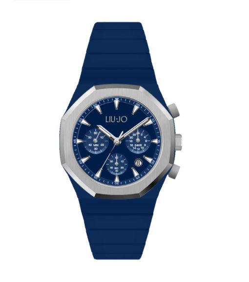 Liu Jo TLJ2379 Yacht Crono silicone blu cassa ottagonale silver uomo