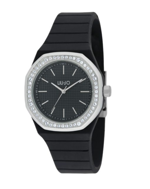 Liu Jo TLJ2381  Yacht Lady silicone nero cassa ottagonale silver