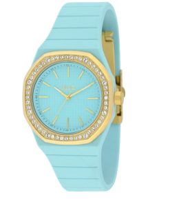 Liu Jo TLJ2382  Yacht Lady silicone azzurro cassa ottagonale dorata