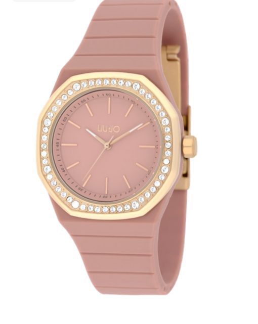 Liu Jo TLJ2383  Yacht Lady silicone rosa cassa ottagonale ramata