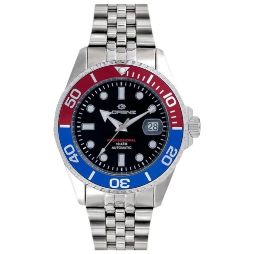 Lorenz 030190AA Submarine Jubilee automatico ghiera rosso/blu Pepsi