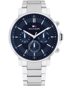 Tommy Hilfiger 1710588 Tyson acciaio e blu uomo cronografo