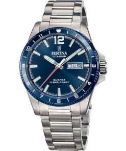 Festina F20698-2 Titanium acciaio e blu uomo