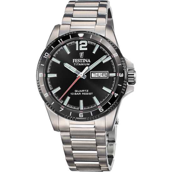 Festina F20698-4 Titanium acciaio e nero uomo