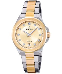 Festina F20702-2 Mademoiselle bicolore dorato donna
