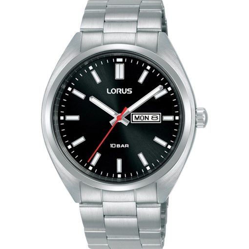 Lorus RH363AX9 Sports acciaio e nero con datario uomo
