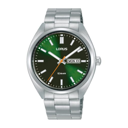 Lorus RH367AX9 Sports acciaio e verde con datario uomo