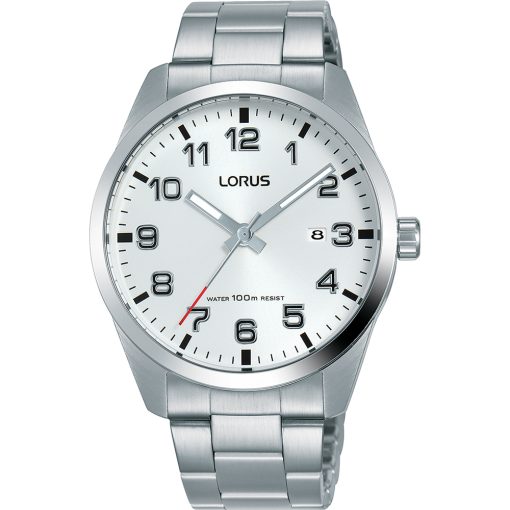 Lorus RH977JX5 Sports classico acciaio con numeri 100metri