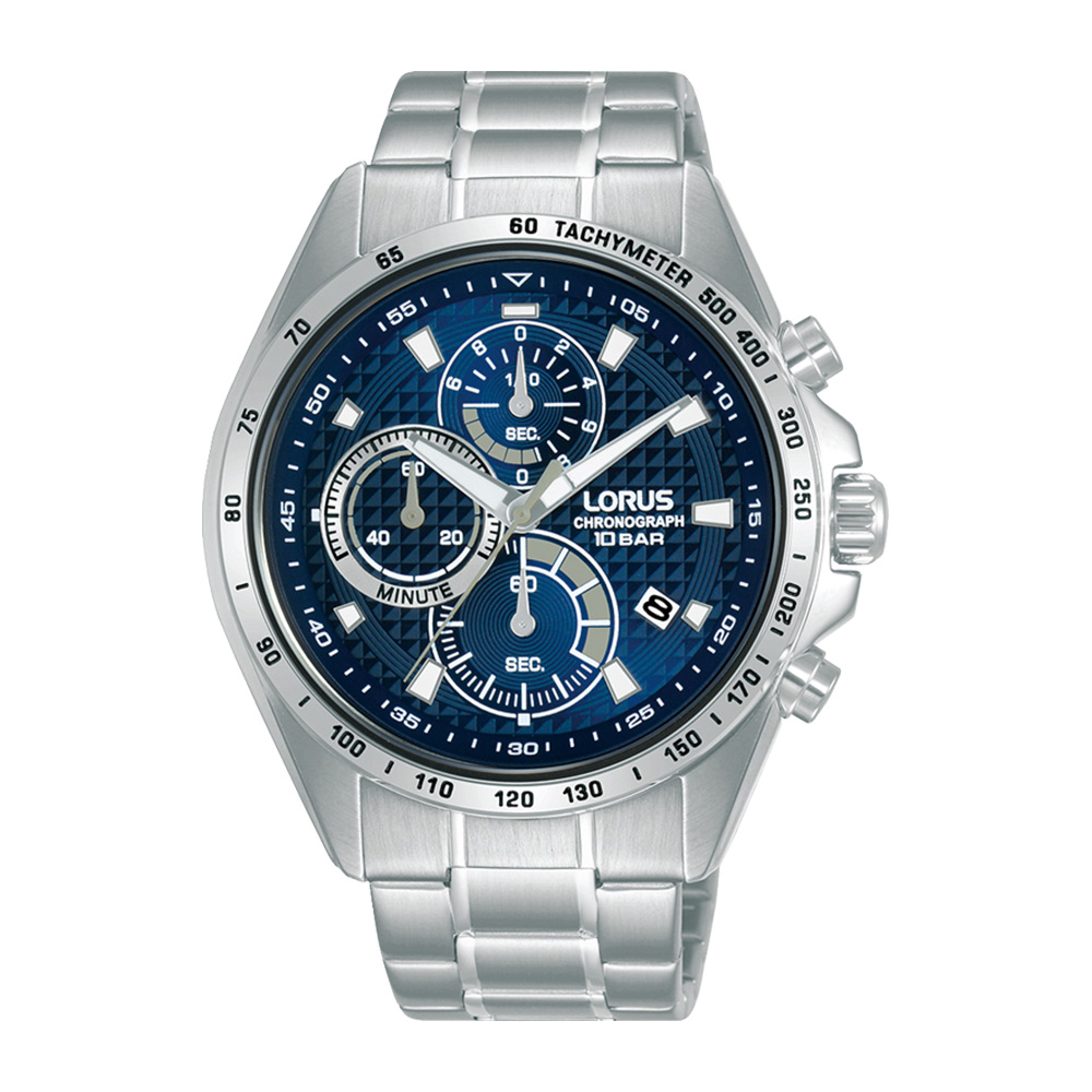 Lorus RM353HX9 Sports cronografo acciaio e blu uomo