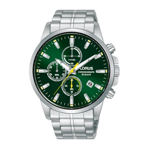 Lorus RM381HX9  Sports cronografo acciaio e verde uomo
