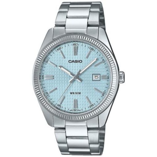 Casio MTP-1302PE-2AVEF quadrante pattern azzurro analogico
