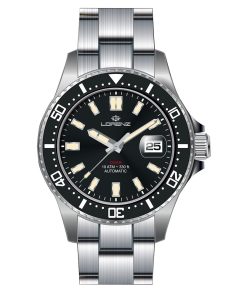 Lorenz 28185AA Diver Automatico Sub 100 mt ghiera ceramica nero