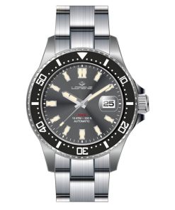 Lorenz 28185CC Diver Automatico Sub 100 mt ghiera ceramica grigio