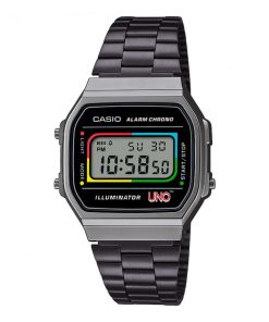 Casio A168WEUC-1AER digitale Limited Edition gioco carte UNO™ di Mattel