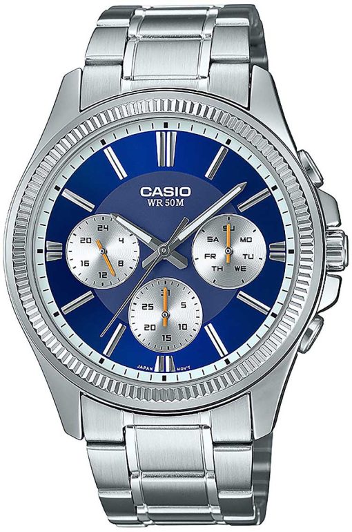 Casio MTP-1375PD-2A1VEF analogico blu cronografo uomo